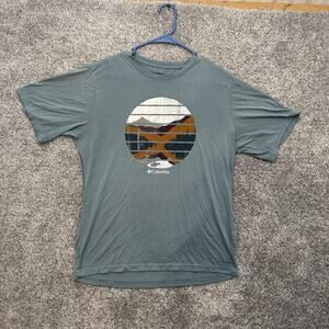 Columbia Shirt Mens Medium Omni-Wick Performance Graphic Outdoors Hiking Tee